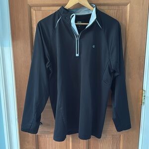 Champion Size Medium Black Men's Long Sleeve Pullover